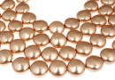 Perle Swarovski disc, rose gold, 10mm - x10