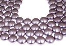 Swarovski disk pearls, mauve, 10mm - x10