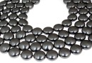 Perle Swarovski disc, black pearl, 12mm - x4