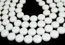 Perle Swarovski disc, ivory pearl, 12mm - x4