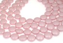 Perle Swarovski disc, pastel rose pearl, 12mm - x4