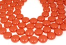 Perle Swarovski disc, coral pearl, 10mm - x10