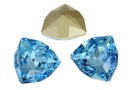 Swarovski, Trilliant fancy rivoli, aquamarine, 7mm - x1