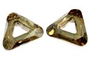 Swarovski, pandantiv triunghi, gold.shadow comet argent, 14mm - x1