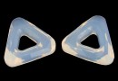 Swarovski, pandantiv triunghi, white opal, 20mm - x1