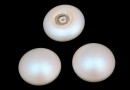 Swarovski, cabochon perla cristal, pearlescent white, 6mm - x2