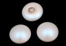 Swarovski, crystal pearl cabochon, pearlescent white, 8mm - x2