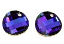 Swarovski, pandantiv twist, heliotrope, 18mm - x1