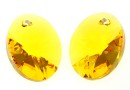 Swarovski, pandantiv oval, sunflower, 12mm - x1