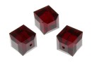 Swarovski, margele cub, garnet, 8mm - x1