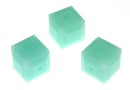 Swarovski, margele cub, mint alabaster, 4mm - x2
