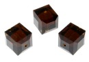 Swarovski, margele cub, mocca, 8mm - x1