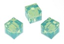 Swarovski, margele cub, pacific opal, 4mm - x2