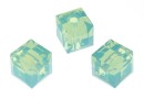 Swarovski, margele cub, pacific opal, 6mm - x2