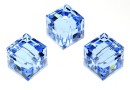 Swarovski, margele cub, light sapphire, 8mm - x1