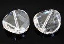 Swarovski, margele twist, crystal, 18mm - x1