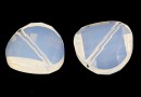 Swarovski, margele twist, white opal, 18mm - x1