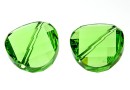 Swarovski, margele twist, peridot, 14mm - x1