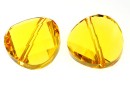 Swarovski, margele twist, light topaz, 14mm - x1