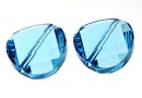 Swarovski, margele twist, aquamarine, 14mm - x1