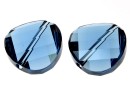 Swarovski, margele twist, denim blue, 14mm - x1