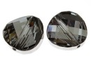 Swarovski, margele twist, silver night, 18mm - x1