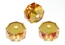 Swarovski, rondelle bead, metallic sunshine, 8mm - x2