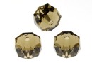 Swarovski, rondelle bead, smoky quartz, 8mm - x2