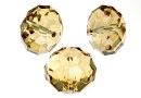 Swarovski, margele briolette, golden shadow, 8mm - x2