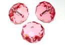 Swarovski, margele briolette, light rose, 18mm - x1