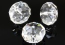 Swarovski, margele briolette, crystal, 8mm - x2