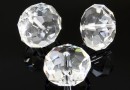 Swarovski, margele briolette, crystal, 12mm - x1