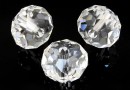 Swarovski, margele briolette LH, crystal, 18mm - x1