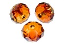 Swarovski, margele briolette LH, copper, 18mm - x1