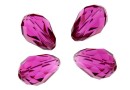 Swarovski, margele picatura, fucsia, 10.5mm - x2