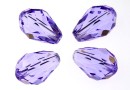 Swarovski, margele picatura, violet, 10.5mm - x2