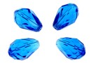 Swarovski, margele picatura, capri blue, 10.5mm - x2