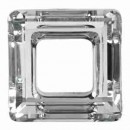 Swarovski, pandantiv square ring, crystal, 30mm - x1
