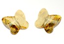 Swarovski, margele fluture, golden shadow, 6mm - x2