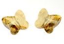 Swarovski, margele fluture,  golden shadow, 10mm - x2