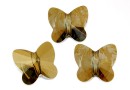 Swarovski, margele fluture, bronze shade, 8mm - x2