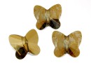 Swarovski, margele fluture, bronze shade, 12mm - x1