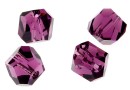 Swarovski, margele graphic cub, amethyst, 8mm - x1