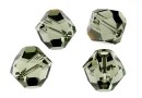 Swarovski, margele graphic cub, black diamond, 8mm - x1
