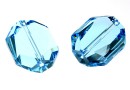 Swarovski, margele graphic, aquamarine, 18mm - x1