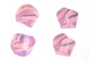 Swarovski, margele, helix fatetat, rose water opal, 6mm - x6