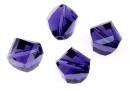 Swarovski, margele, helix fatetat, purple velvet, 10mm - x2