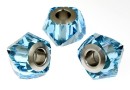 Swarovski, becharmed helix, aquamarine, 14mm - x1