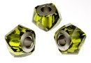 Swarovski, becharmed helix, olivine, 14mm - x1