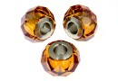 Swarovski, becharmed briolette, copper, 14mm - x1